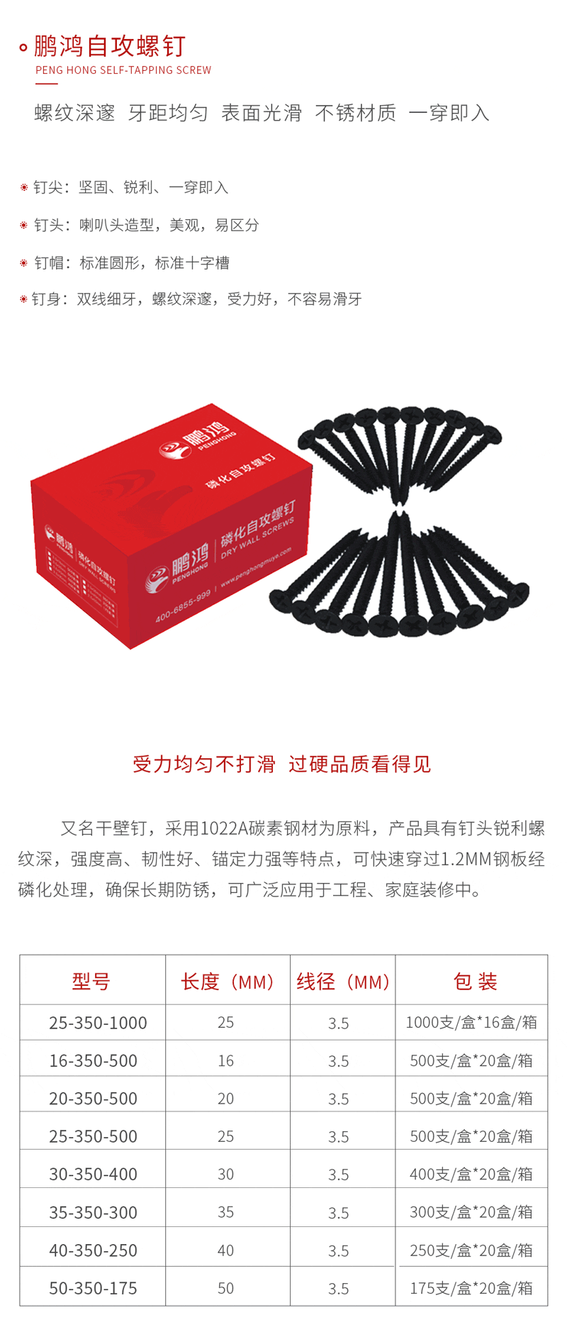 鸿运国际自攻螺钉